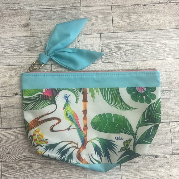 Stella & Dot Straw & Raffia Tote & Matching Pouch NWOT - Picture 5 of 12